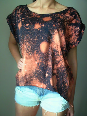 diy galaxy kosmos black milk koszulka blogerska moda