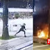 Pusat hiburan di Kuala Lumpur dibaling bom petrol, empat lelaki terlibat (video)