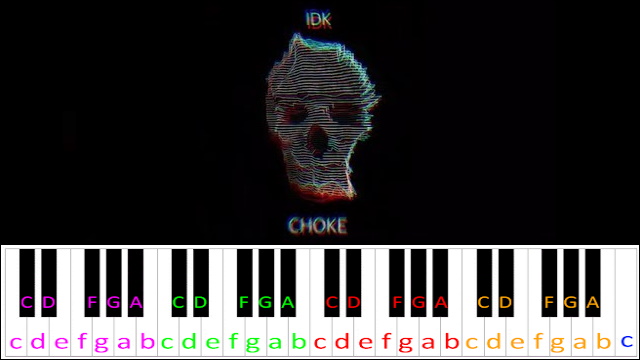 Choke by I DONT KNOW HOW BUT THEY FOUND ME Piano / Keyboard Easy Letter Notes for Beginners