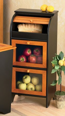 the vegetable bins that look very much like the potato and onion bins 