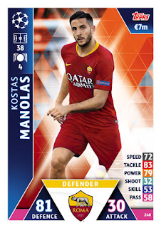 Match Attax UEFA Champions League 2018 2019 AS Roma Set