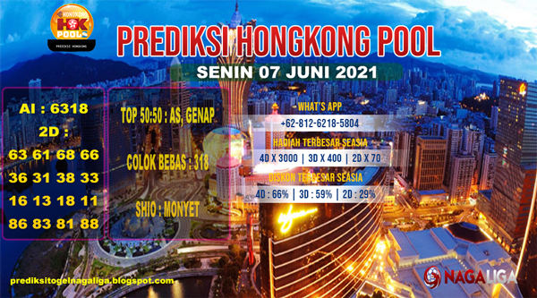 PREDIKSI HONGKONG   SENIN 07 JUNI 2021