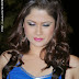 Shilpa Chakravarthy in Blue Dress at Veta Audio Launch