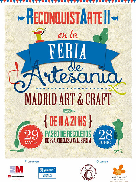II Edición de la Feria de Artesanía Reconquistarte, en el Paseo de Recoletos