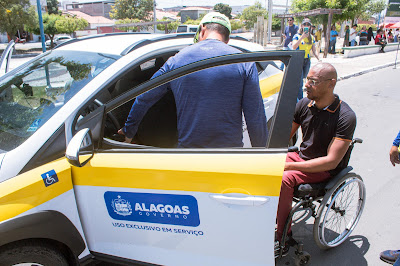 Carro PcD do Detran é utilizado pela 1ª vez em Delmiro Gouveia