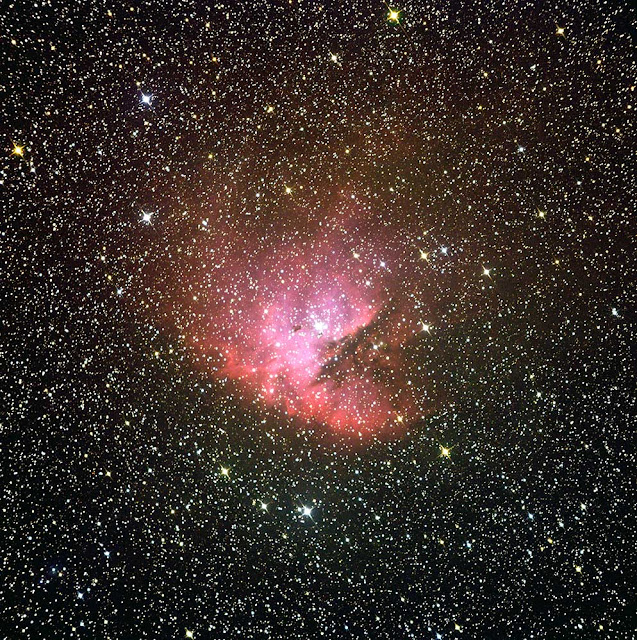 NGC 281 - "The Pacman Nebula" - Imaged on ATEO-1 by 5th-Grade Students at Plymouth South Elementary School, Plymouth, MA.