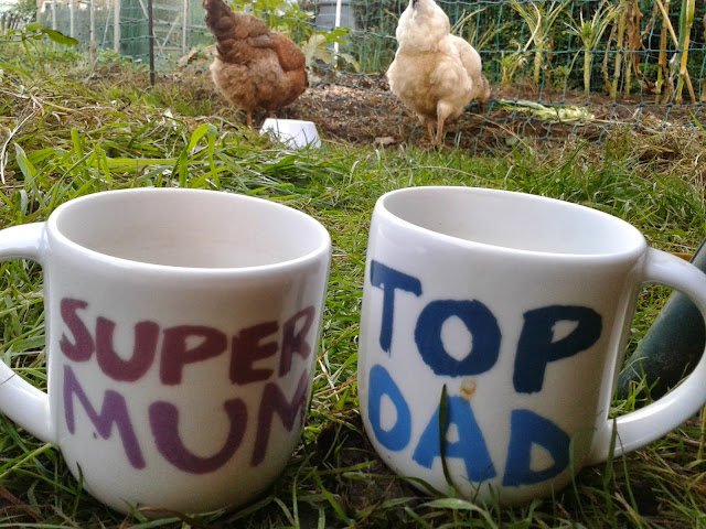 A cup of tea and chickens