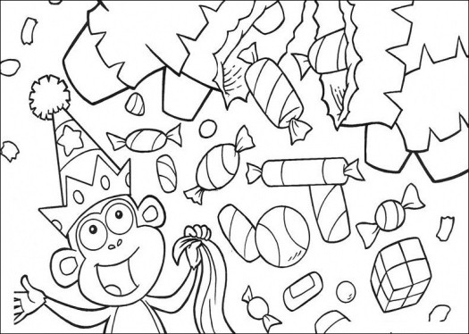 Candy Cane Coloring Page