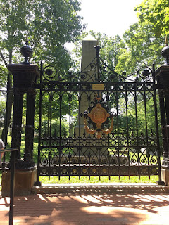 Outside Thomas Jefferson's Grave at Monticello