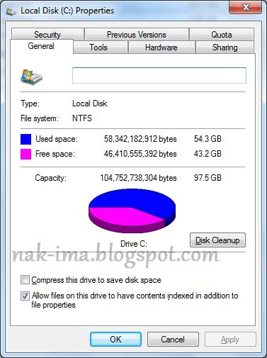 cara mengatasi local disk c penuh