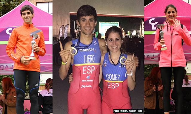 Natalia Gómez Ruiz y Xabier Tijero, oro en el Campeonato del Mundo de Duatlón Sprint 20-24