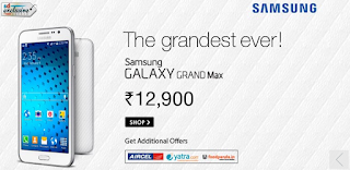 Samsung Galaxy Grand Max 16 GB at Rs. 12900 - Snapdeal