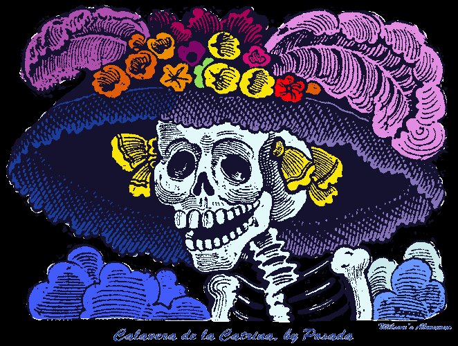 La catrina que siempre nos irradia ese placer de vivir justo antes de la 