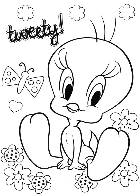 Download Fun Coloring Pages: Tweety Bird Coloring Pages
