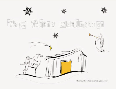 Jesus Birth - The Christmas Story | Sunday School Coloring Pages