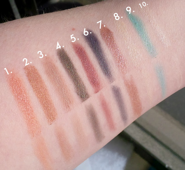 Pacifica The Power of Love Eyeshadow Palette swatches