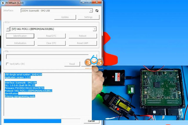 قفل PCR2.1 را با SM2 Pro و آداپتور ECU Godiag 7 باز کنید