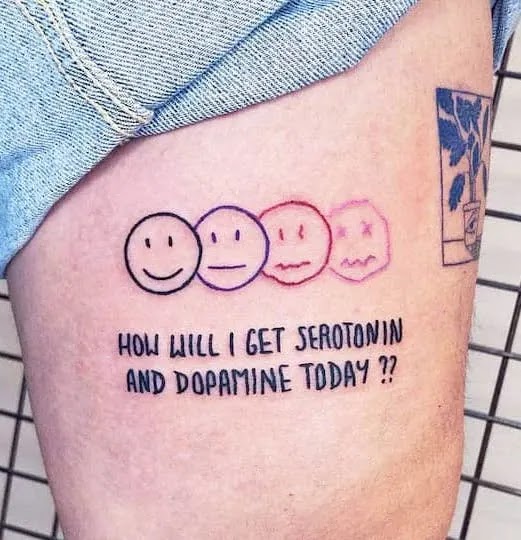 A Small Tattoo That Reflects the Mental Struggle