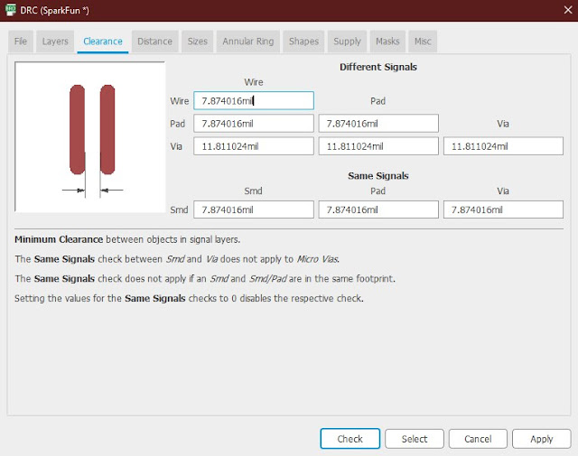 Changing from metric units to imperial in Eagle CAD