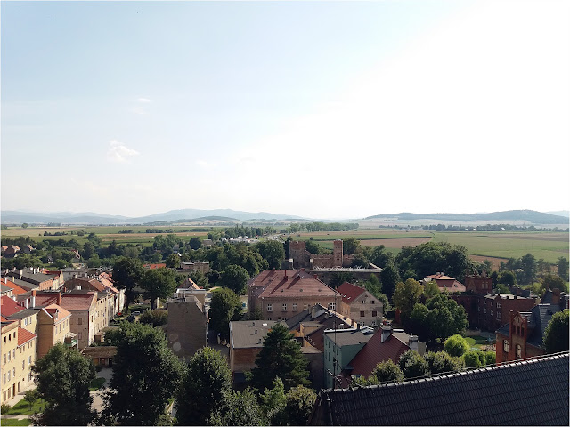 Widok z Krzywej Wieży w Ząbkowicach Śląskich