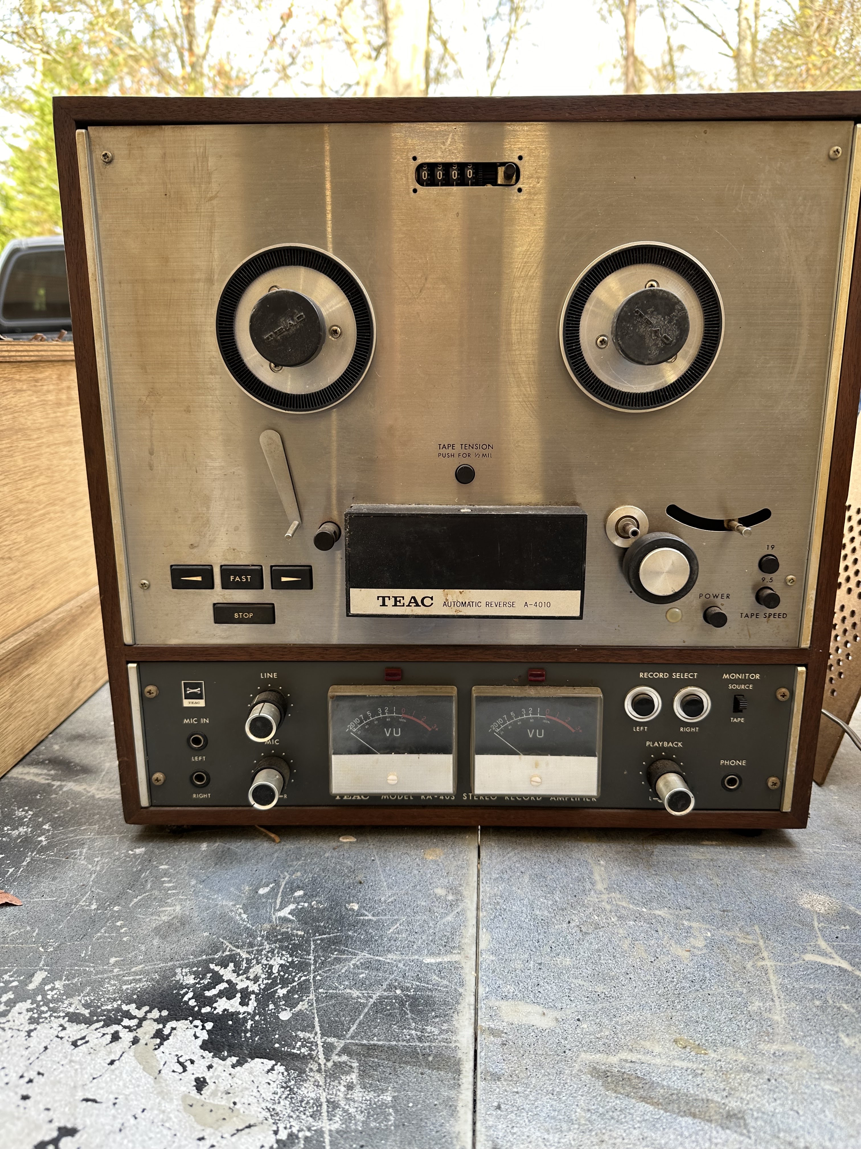 Teac A-4010 barn find..What to do before plugging it in..?
