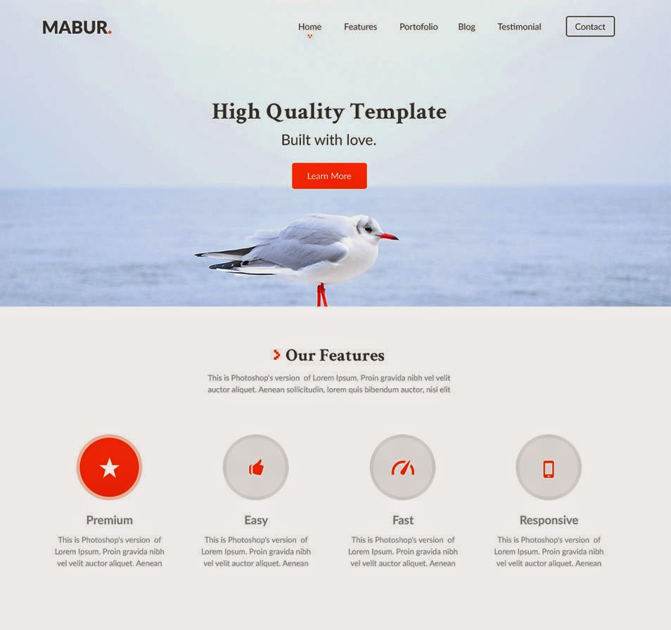 Mabur – Free Portofolio PSD