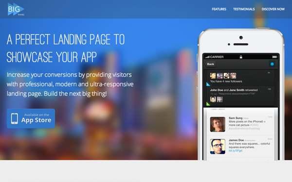 Download BIG Thing 1.2 - App & General Landing Page