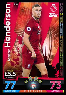 Match Attax 2018 2019 Liverpool FC Premier League Set