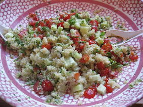 quinoa and tossed salad