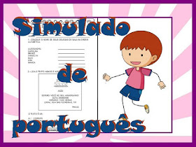 Simulado de português alfabetização