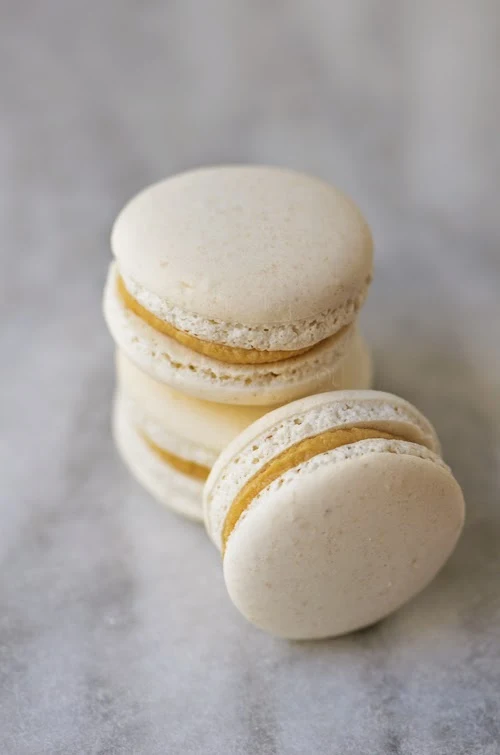 salted caramel macaron