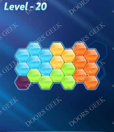 Block! Hexa Puzzle [Regular A] Level 20 Solution, Cheats, Walkthrough for android, iphone, ipad, ipod