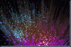 Fiber optic ball close up