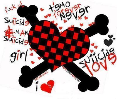 emo heartbroken cartoons. Emo Hearts Wallpapers for