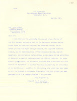 Letter from W. T. Johnston, Adjutant General of the United States, to John Bartlett, May 22, 1917