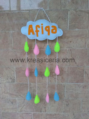 Tutorial Cara Membuat Hanging Cloud dari Kain Flanel 