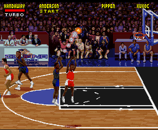 NBA Jam Tournament Edition - Estela de fuego