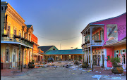 Six Flags at New Orleans (main entrance of abandoned six flags new orleans)