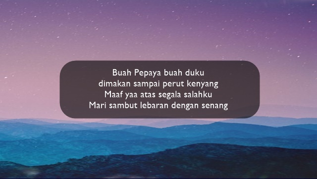 Pantun Ucapan Lebaran Idul Fitri Lucu 1440 H Terbaru 2019 