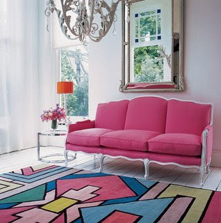 pink sofa - pink furniture