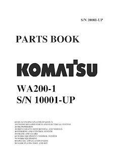 Part Book wheel loader komatsu WA200-1