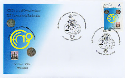 sobre, sello personalizado, tu sello, matasellos, convención, numismática, filatelia, Oviedo
