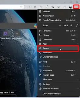 Bermain Game Yang Ada di Microsoft Edge