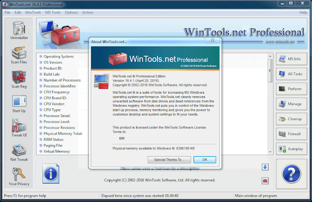 Wintools.Net Professional 16.4.1 Registration Key Is Here 