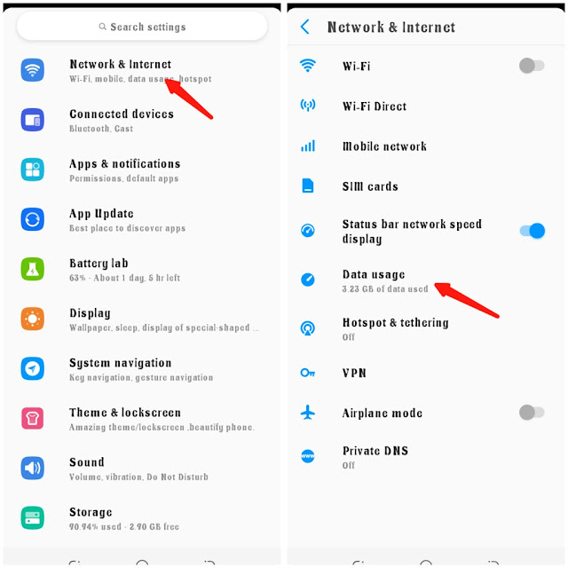 Prevent apps from using background data