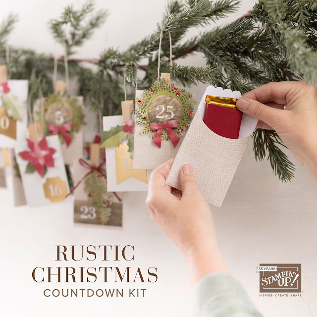 rustic christmas countdown kit 1