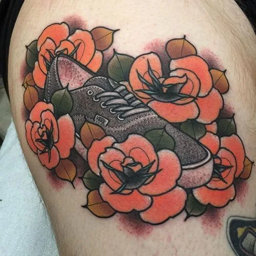 tatuajes de zapatillas deportivas