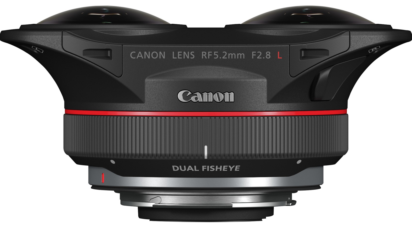 Canon RF 5.2mm f/2.8L, вид сверху