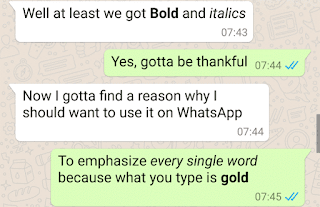 How to use bold and italics text in whatsapp image