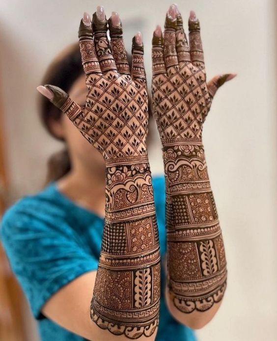 Bharwa Bridal Mehndi Design